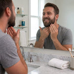 Smoothing Bear Basics Body Balm into a beard