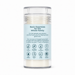 Bear Basics Coconut Oil Body Balm back label - Basic Essentials for the Whole Family, Made in Colorado
