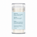 Bear Basics Coconut Oil Body Balm back label - ingredients and directions
