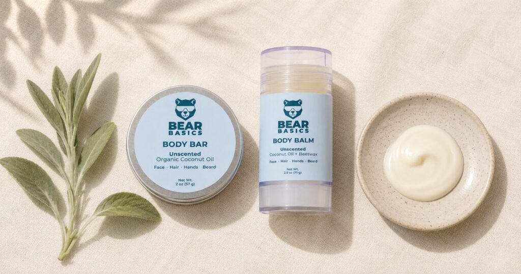 Body Bar vs Balm vs Lotion - Bear Basics